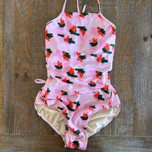 Albion Fit The Wave One Piece Swimsuit in Clementine, Size L